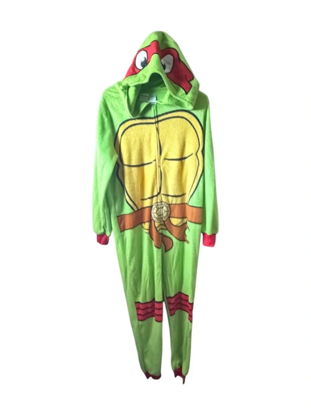 Teenage Mutant Ninja Turtles One Piece Pajamas Size L 12-14 Union Suit Costume